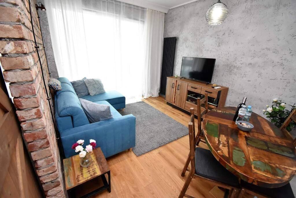 Apartament Blue Bastion Walowa 23C Z Klimatyzacja I Miejscem Parkingowym W Podziemnym Parkingu Gdańsk Exteriör bild